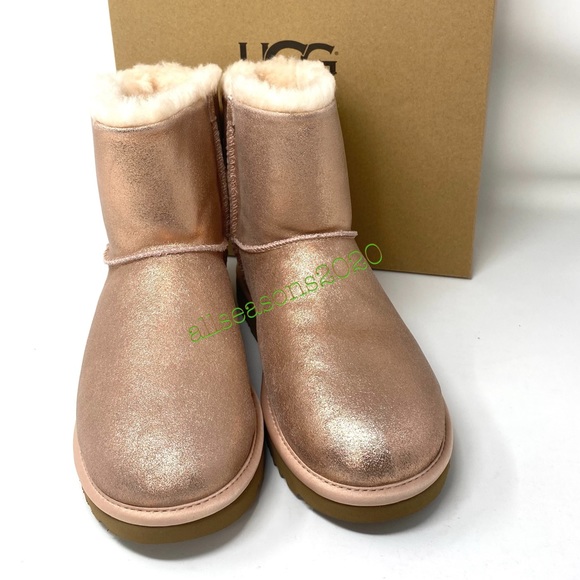 UGG Women’s Boots Arielle Sparkle Boot Fur Bronze - Picture 3 of 11